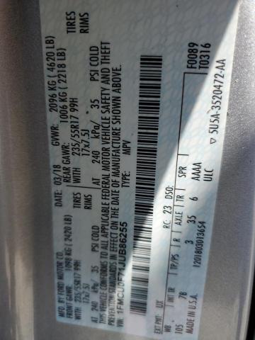 2018 FORD ESCAPE S - 1FMCU0F71JUB86255