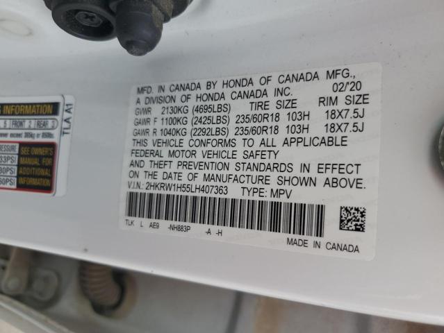 2020 HONDA CR-V EX - 2HKRW1H55LH407363
