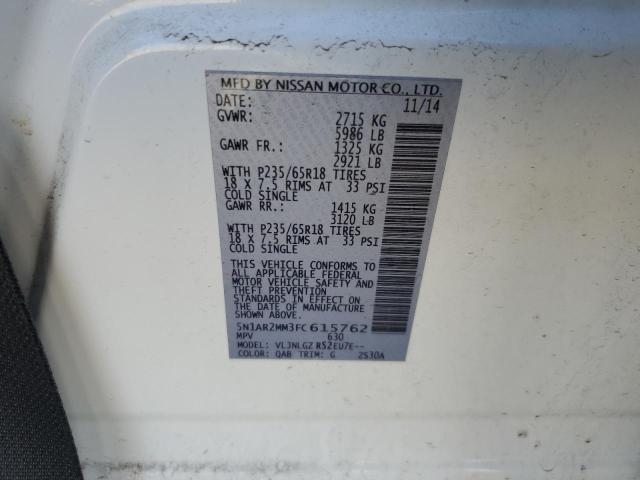 2015 NISSAN PATHFINDER - 5N1AR2MM3FC615762