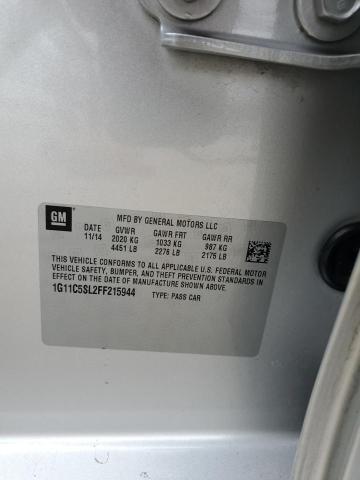 2015 CHEVROLET MALIBU 1LT 1G11C5SL2FF215944