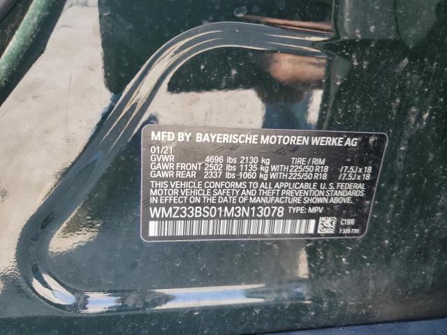 2021 MINI COOPER JCW WMZ33BS01M3N13078