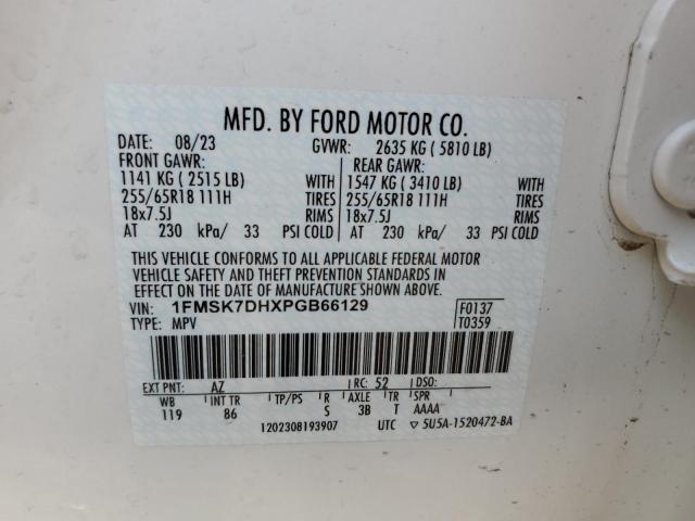 2023 FORD EXPLORER X - 1FMSK7DHXPGB66129