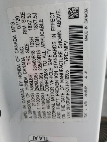2020 HONDA CR-V EXL - 2HKRW1H82LH416905