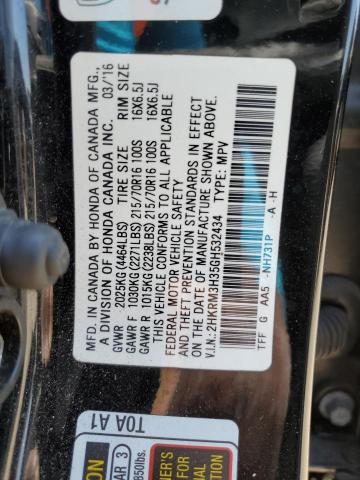 2016 HONDA CR-V LX - 2HKRM3H35GH532434