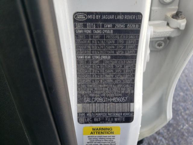 2017 LAND ROVER DISCOVERY SALCP2BG1HH636057