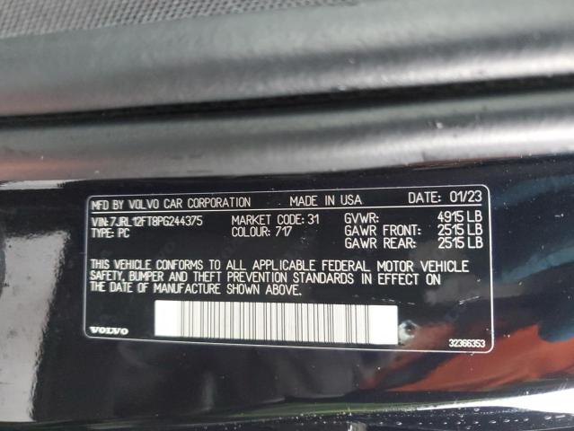 2023 VOLVO S60 PLUS 7JRL12FT8PG244375