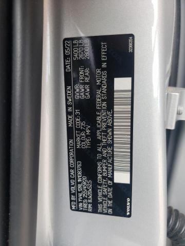 2022 VOLVO XC60 B5 IN YV4L12RL1N1083763
