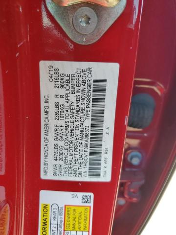 2019 HONDA ACCORD SPO - 1HGCV1F39KA088373
