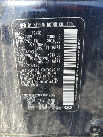2021 INFINITI QX80 LUXE JN8AZ2AF4M9719542