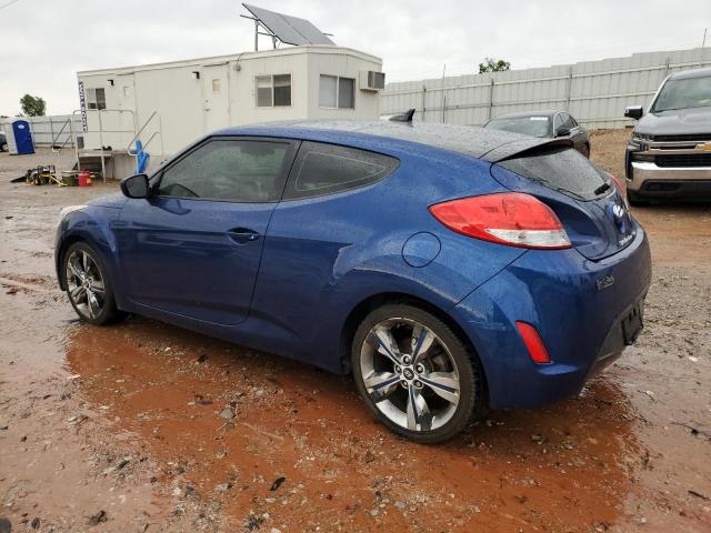 HYUNDAI VELOSTER 2017 blue coupe 3d gas KMHTC6AD9HU319597 photo #3