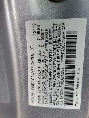 2020 HONDA ACCORD SPO - 1HGCV1F36LA042629