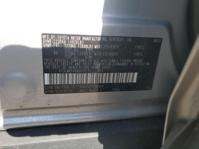 2022 TOYOTA RAV4 LE - 4T3LWRFVXNU070515