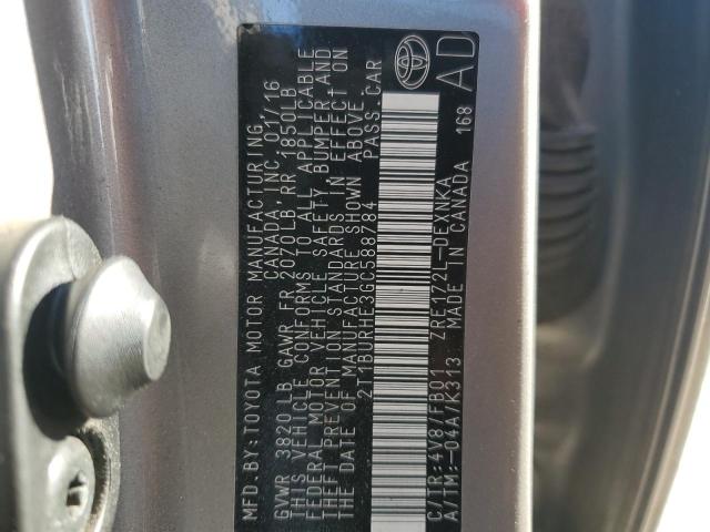2016 TOYOTA COROLLA L - 2T1BURHE3GC588784