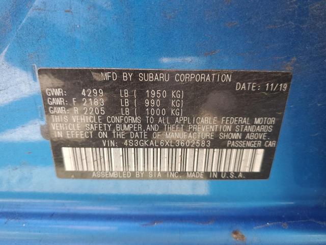 2020 SUBARU IMPREZA SP - 4S3GKAL6XL3602583