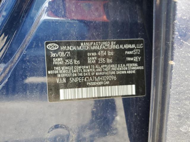 2021 HYUNDAI SONATA SEL - 5NPEF4JA7MH109096