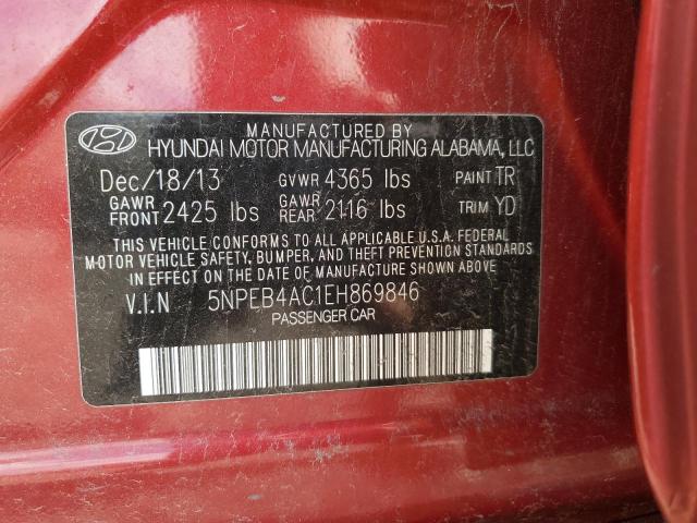 2014 HYUNDAI SONATA GLS - 5NPEB4AC1EH869846