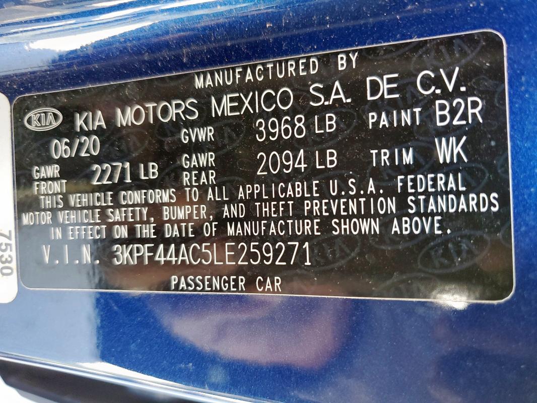 2020 KIA FORTE GT - 3KPF44AC5LE259271