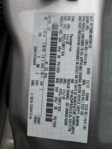 2018 FORD C-MAX TITA 1FADP5DU2JL101778