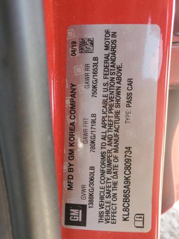 2019 CHEVROLET SPARK LS - KL8CB6SA9KC809734