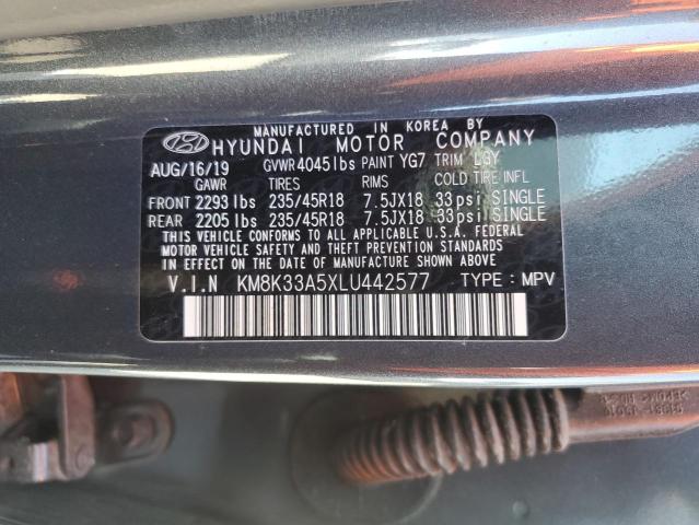 2020 HYUNDAI KONA LIMIT - KM8K33A5XLU442577
