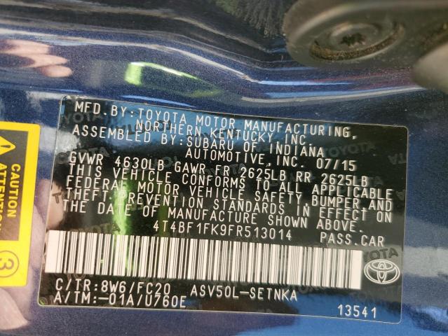 2015 TOYOTA CAMRY LE - 4T4BF1FK9FR513014