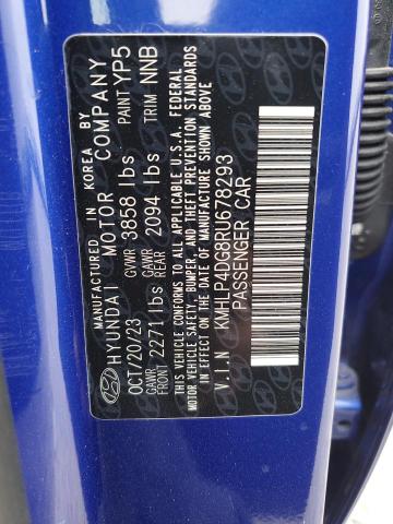 2024 HYUNDAI ELANTRA LI - KMHLP4DG8RU678293