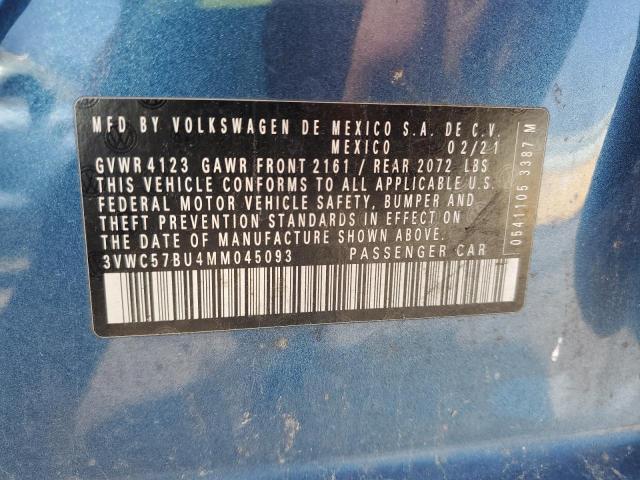 2021 VOLKSWAGEN JETTA S - 3VWC57BU4MM045093