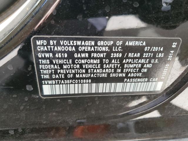 2015 VOLKSWAGEN PASSAT SE - 1VWBT7A35FC010898