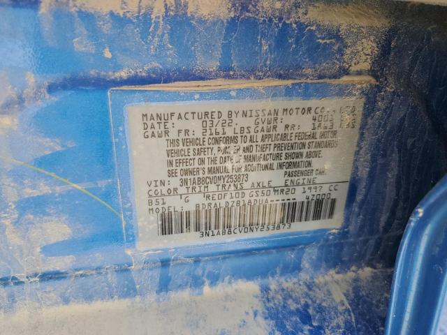 2022 NISSAN SENTRA SV 3N1AB8CV0NY253873