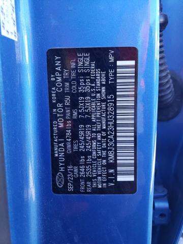 2017 HYUNDAI TUCSON LIM - KM8J3CA23HU328915
