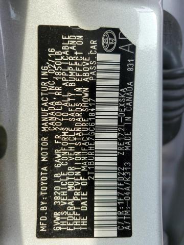 2016 TOYOTA COROLLA L - 2T1BURHE7GC618417