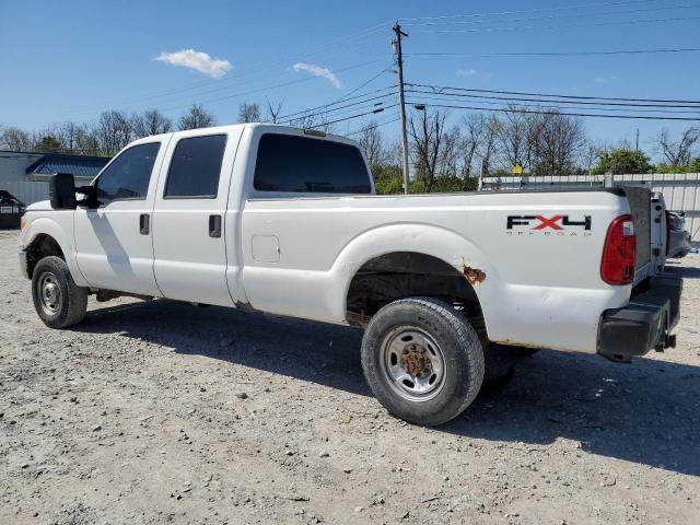 FORD F250 SUPER 2011 white crew pic gas 1FT7W2B6XBEA21714 photo #3