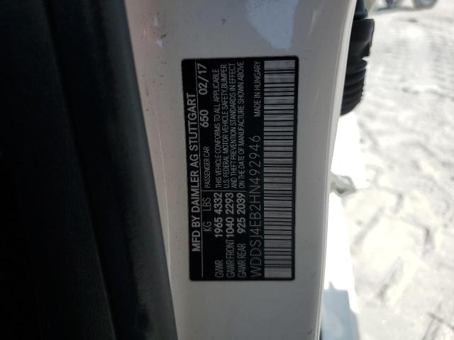 2017 MERCEDES-BENZ CLA 250 WDDSJ4EB2HN492946