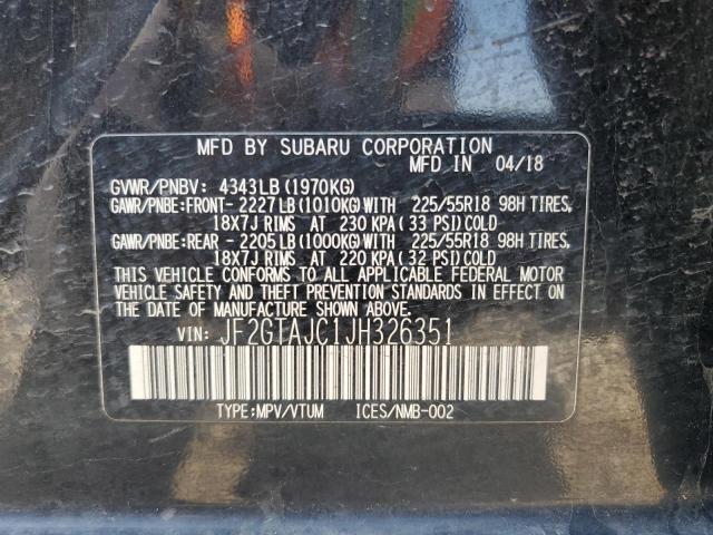 2018 SUBARU CROSSTREK - JF2GTAJC1JH326351