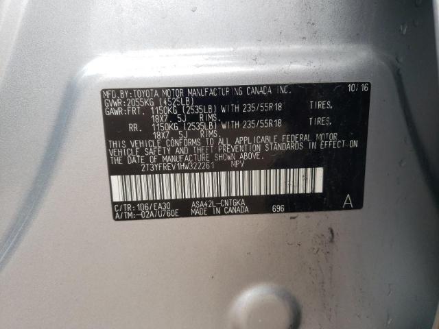 2017 TOYOTA RAV4 LIMIT - 2T3YFREV1HW322261