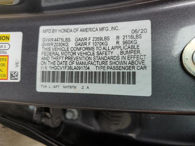 2020 HONDA ACCORD SPO - 1HGCV1F38LA091704