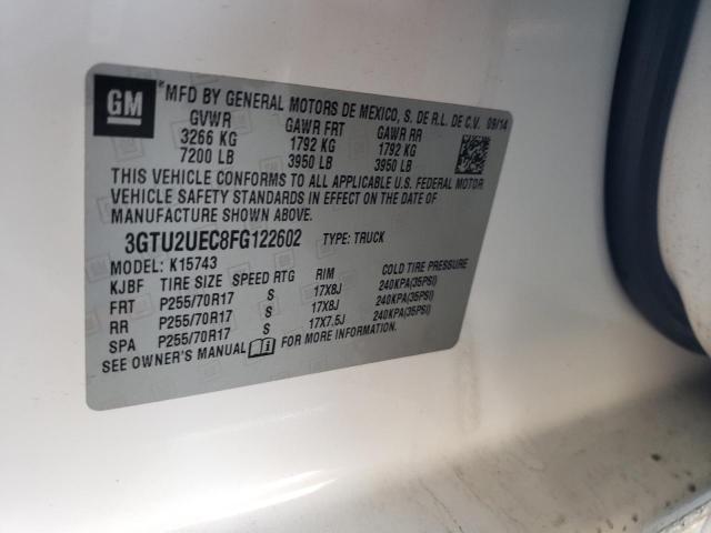 2015 GMC SIERRA K15 - 3GTU2UEC8FG122602