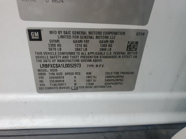 2020 BUICK ENVISION E - LRBFXCSA1LD052973