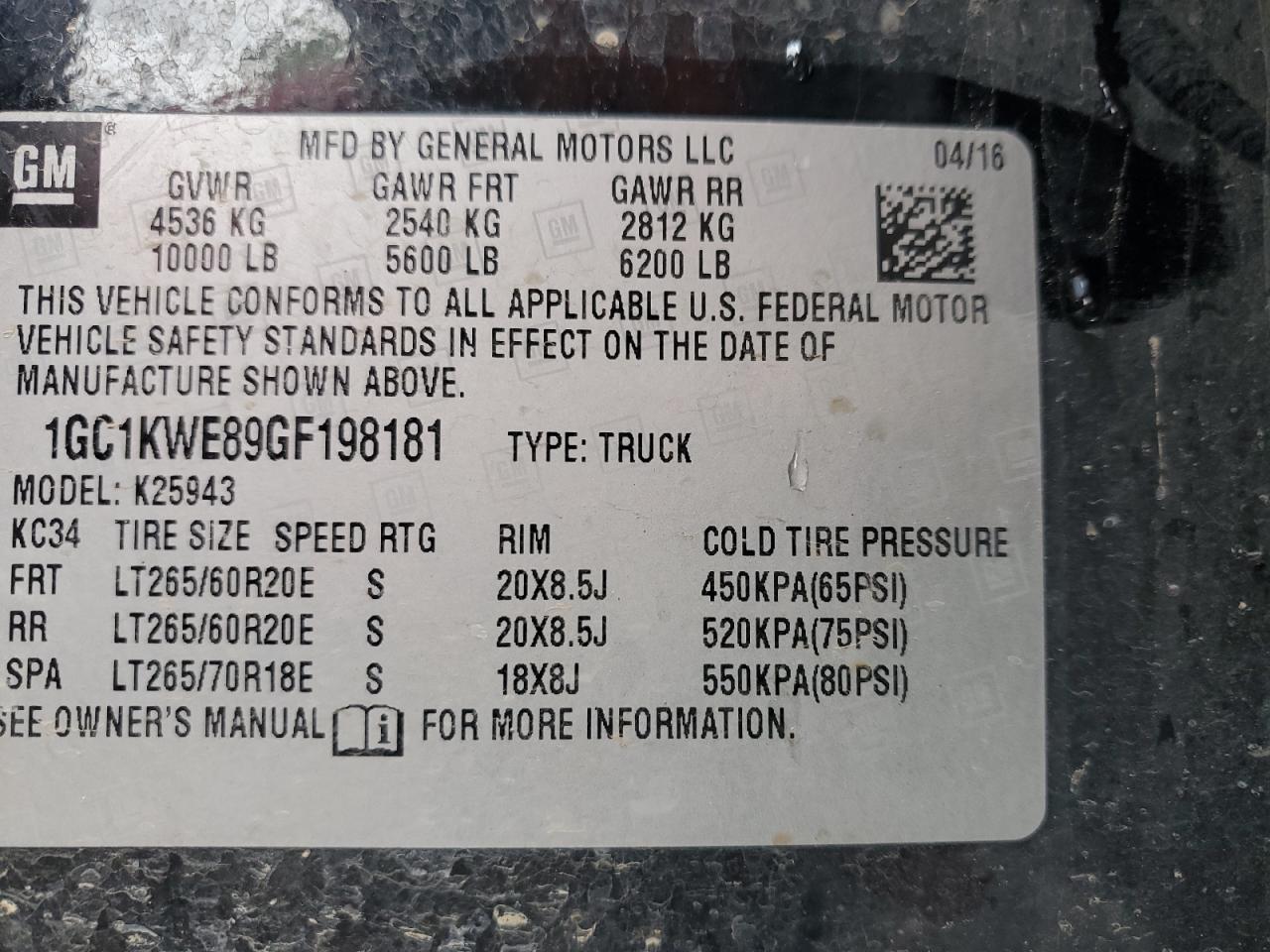Chevrolet Silverado 2016