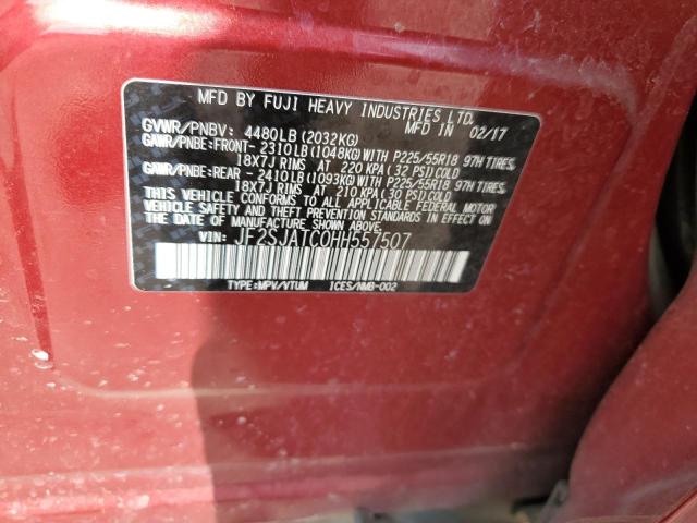 2017 SUBARU FORESTER 2 - JF2SJATC0HH557507