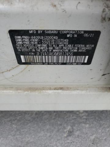 2021 SUBARU WRX JF1VA1A6XM9812456