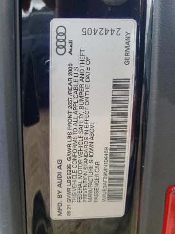 2021 AUDI A6 PREMIUM - WAUE3AF29MN104469