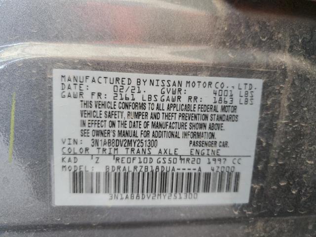 2021 NISSAN SENTRA SR - 3N1AB8DV2MY251300