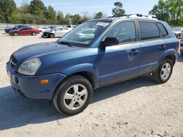 HYUNDAI TUCSON GL 2005 blue  gas KM8JM12B75U163964 photo #1