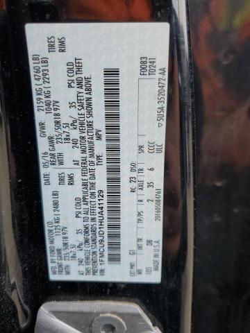 2017 FORD ESCAPE TIT - 1FMCU9JD1HUA41129