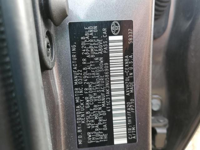 2022 TOYOTA CAMRY LE - 4T1C31AK3NU586909