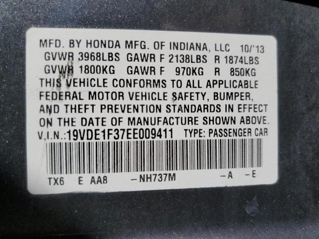 2014 ACURA ILX 20 - 19VDE1F37EE009411