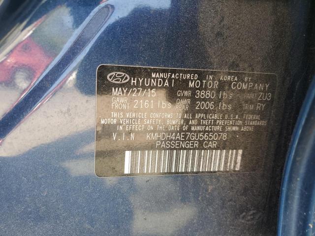2016 HYUNDAI ELANTRA SE - KMHDH4AE7GU565078
