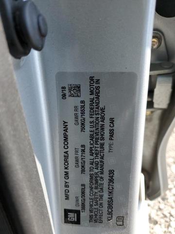 2019 CHEVROLET SPARK LS - KL8CB6SA1KC736438