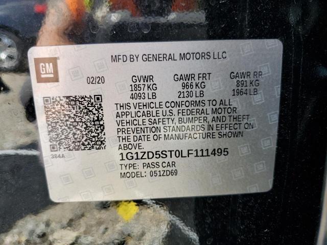 2020 CHEVROLET MALIBU LT 1G1ZD5ST0LF111495
